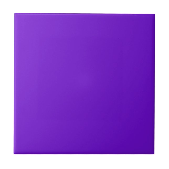 Neon Violent Violet Purple Tile (Front)