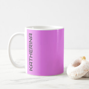 Neon Violet Solid Colour Personalized Coffee Mug