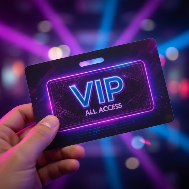 Neon VIP All Access Badge  (Creator Uploaded)