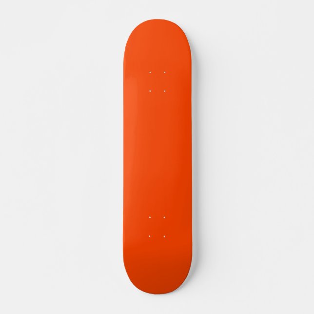 Neon, Vivid Orange Cornhole Set Skateboard (Front)