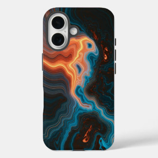 Neon Vortex Abstract  iPhone 16 Case
