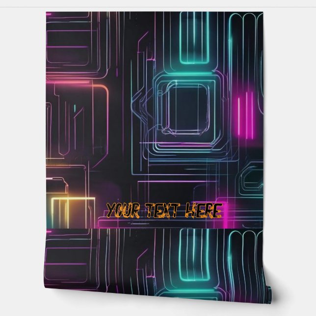 Neon wallpaper custom text (Unrolling)