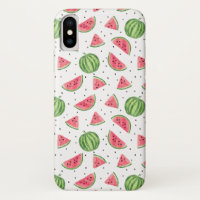 Neon Watercolor Watermelons Pattern