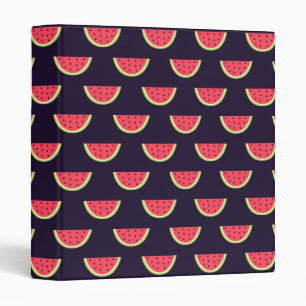 Neon Watermelon on Purple Pattern Binder