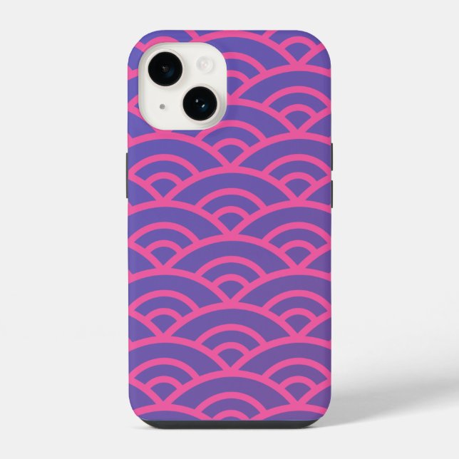 Neon Waves iPhone Case (Back)