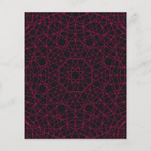 Neon Web Pattern Modern Flyer – Customizable