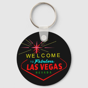 Neon Welcome to Las Vegas Keychain #2