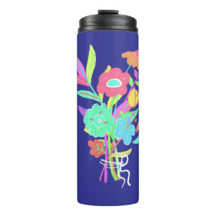 Neon Wildflowers Thermal Tumbler