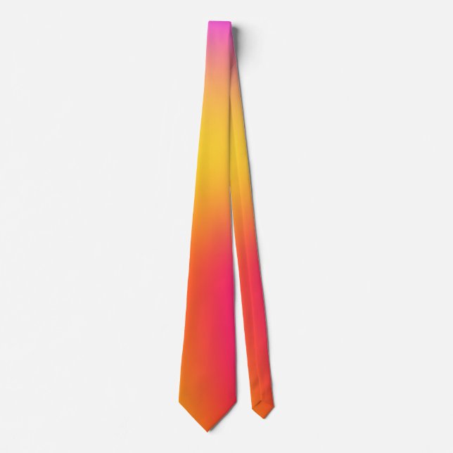 Neon Yellow and Pink Tie (Front)