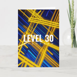 Neon Yellow Cyan Cyberpunk Light Trails Abstract Invitation