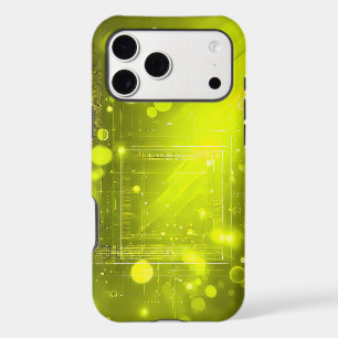 Neon Yellow Geometric Light Portal