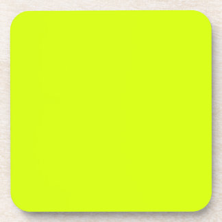 Neon Yellow, High Visibility Coaster