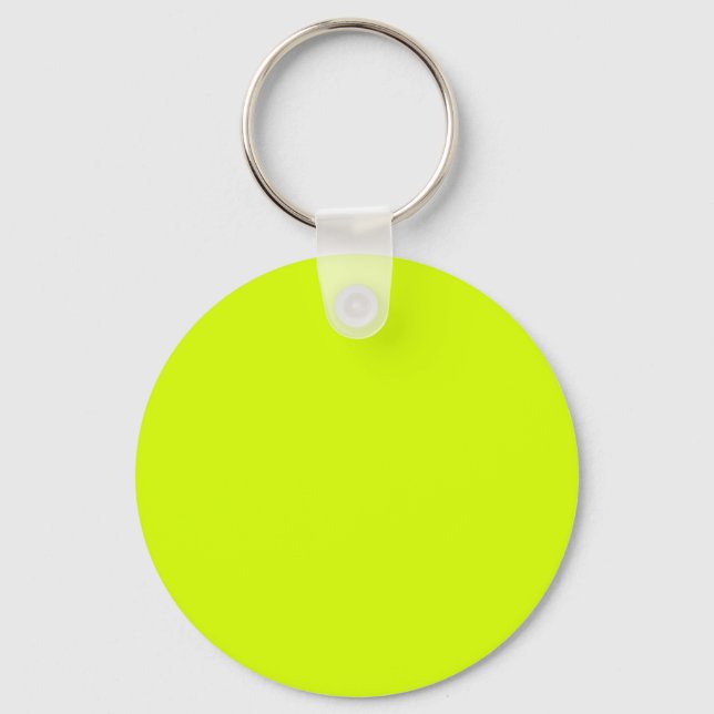 Neon Yellow, High Visibility Keychain (Front)