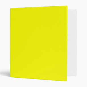 Neon Yellow Solid Color Binder