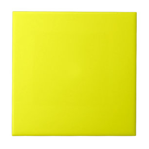 Neon Yellow Solid Color Tile
