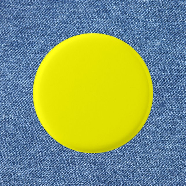 Neon Yellow Solid Colour 1 Inch Round Button (Creator Uploaded)