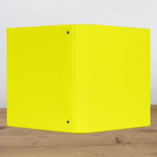 Neon Yellow Solid Colour Binder