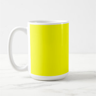 Neon Yellow Solid Colour Classic Coffee Mug