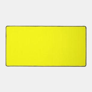 Neon Yellow Solid Colour Desk Mat