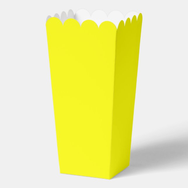 Neon Yellow Solid Colour Favor Box (Front)