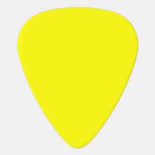 Neon Yellow Solid Colour Guitar Pick