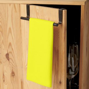 Neon Yellow Solid Colour Kitchen Towel