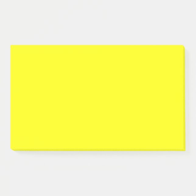 Neon Yellow Solid Colour Post-it Notes (Front)