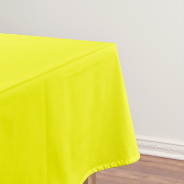 Neon Yellow Solid Colour Tablecloth (In Situ)
