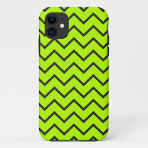 Neon Yellow Zigzag iPhone 5 Case