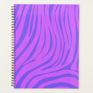 Neon Zebra Pattern Planner Organizer