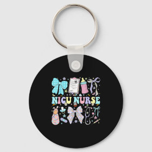 Neonatal intensive care unit coquette nicu nurse keychain