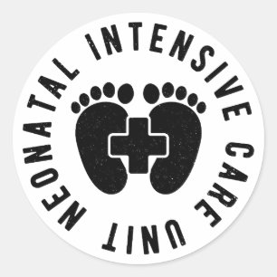 Neonatal Intensive Care Unit NICU Nurse Classic Round Sticker