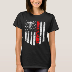 Neonatal Nurse American Flag RN Registered Nurse T-Shirt