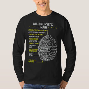 Neonatal Nurse Brain Nicu Nurse Brain Premature Ba T-Shirt