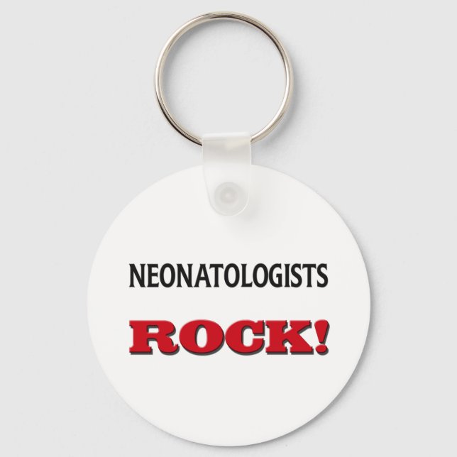 Neonatologists Rock Keychain (Front)