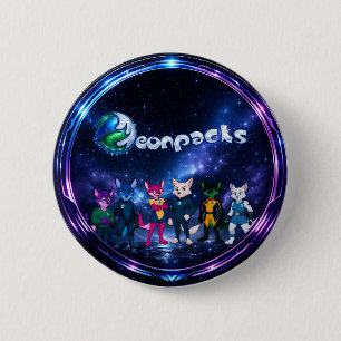 Neonpacks (circle design) 2 inch round button