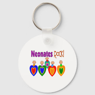 Neontal Nurse Gifts "Neonates ROCK!" Keychain
