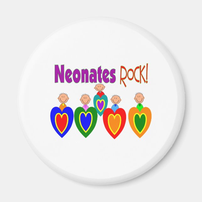 Neontal Nurse Gifts "Neonates ROCK!" Magnet (Front)