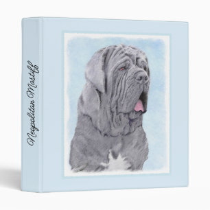 Neopolitan Mastiff Painting - Original Dog Art 3 R Binder