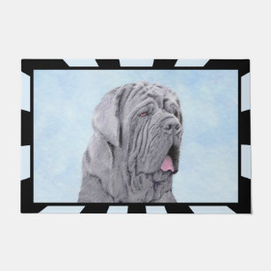 Neopolitan Mastiff Painting - Original Dog Art Doormat