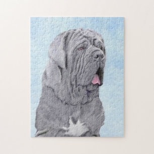 Neopolitan Mastiff Painting - Original Dog Art Jigsaw Puzzle