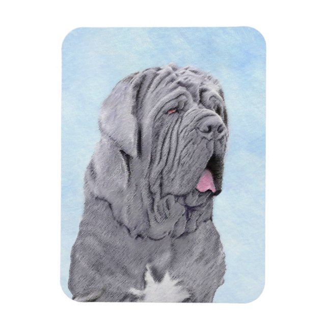 Neopolitan Mastiff Painting - Original Dog Art Magnet (Vertical)