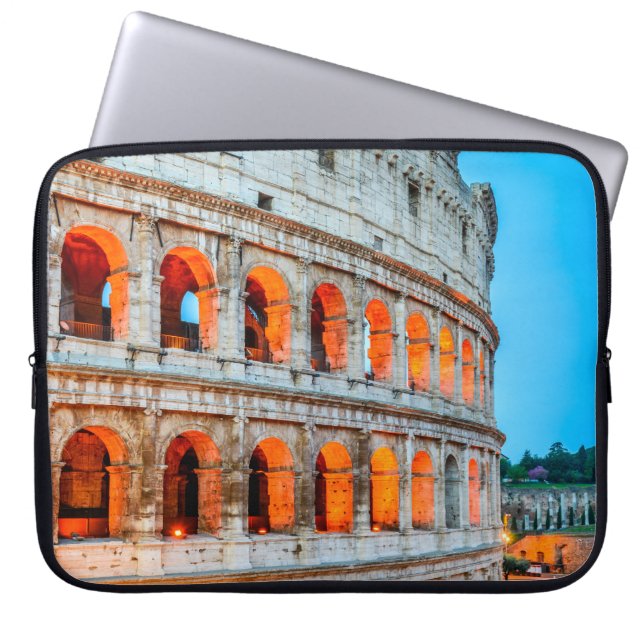 Neoprene Laptop Sleeve 15 inch Colosseum (Front)