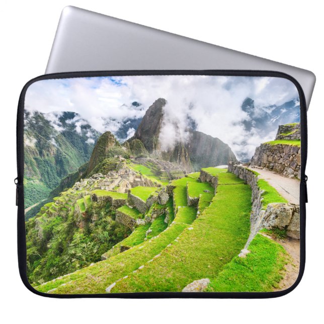 Neoprene Laptop Sleeve 15 inch Machu Picchu, Cusco (Front)