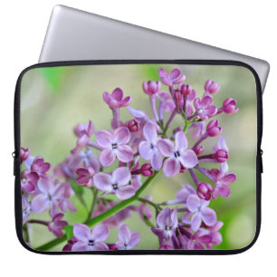 Neoprene Laptop Sleeve 15-inch with lilac design