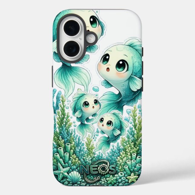 Neos Kawaii Zodiac Pisces Case-Mate iPhone Case (Back)