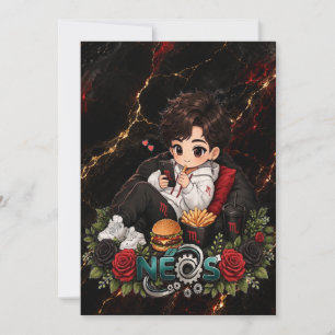Neos Kawaii Zodiac Scorpio Invitation