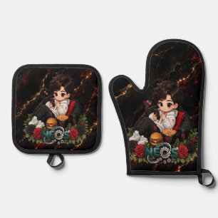 Neos Kawaii Zodiac Scorpio Oven Mitt & Pot Holder Set