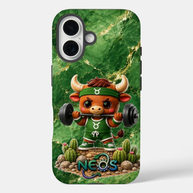 Neos Zodiac Kawaii Taurus Case-Mate iPhone Case (Back)
