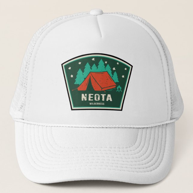 Neota Wilderness Colorado Camping Trucker Hat (Front)